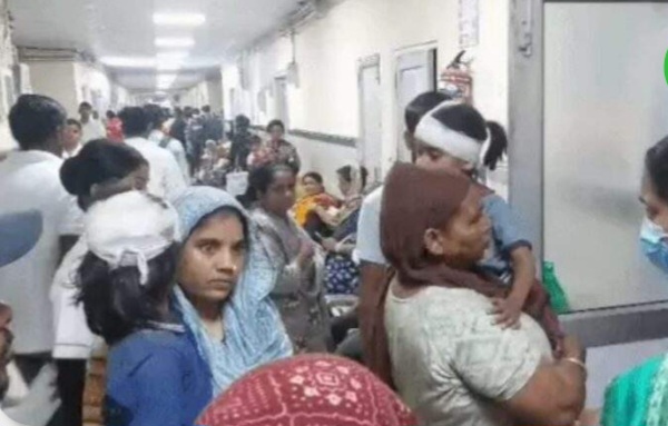 हंस मैमोरियल पब्लिक स्कूल की छत गिरी - दर्दनाक हादसा