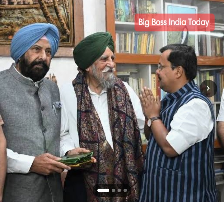 राष्ट्रीय अध्यक्ष नितिन नवीन प्रमुख कृषि अर्थ शास्त्री सरदारा सिंह जौहल से मिले