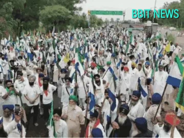 पंजाब के किसानों ने किया दिल्ली कूच - अमेरिका से ट्रेड डील का विरोध