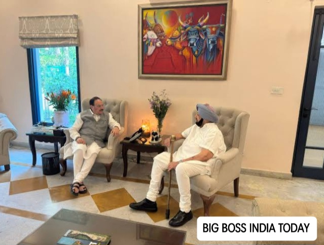 पंजाब के पूर्व मुख्यमंत्री कैप्टन अमरिंदर सिंह गृहमंत्री अमित शाह से मिले