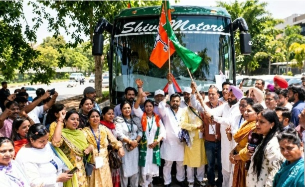 भाजपा की पंजाब में वोट बैंक की राजनिति   पंच तीर्थ यात्रा का हुआ शुभारंभ