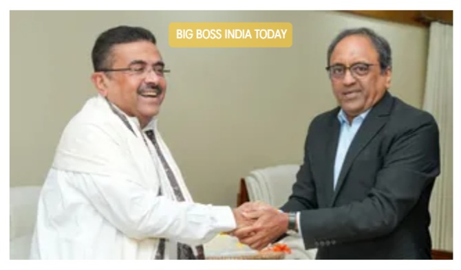 मुख्यमंत्री शुभेंदु की एलएंडटी के प्रमुख से मुलाकात  बंगाल में औद्योगिक निवेश बढ़ाने पर चर्चा