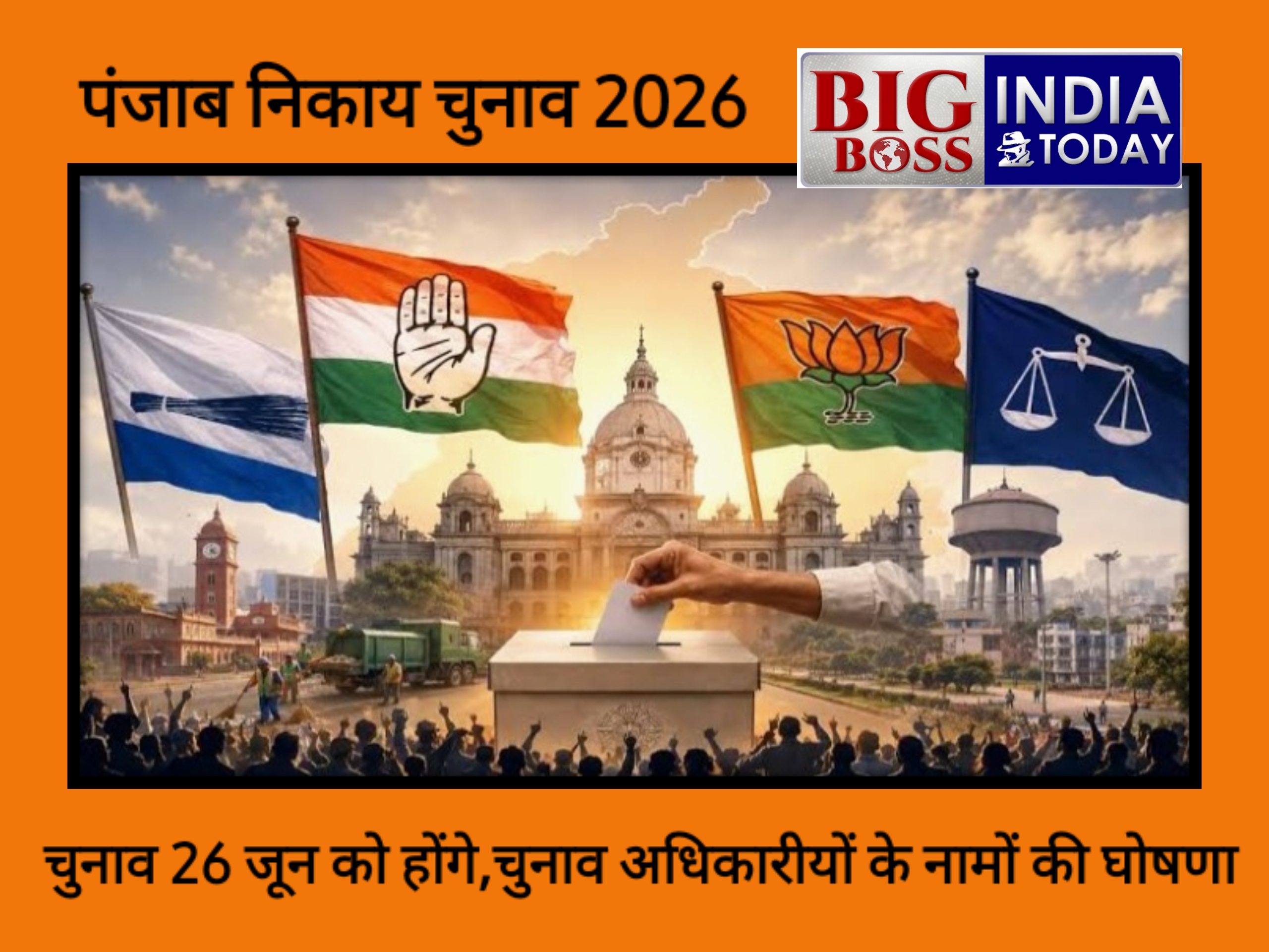 पंजाब निकाय चुनाव 26 मई को - मतगणना 29 मई को