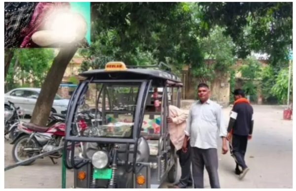रेलवे फाटक बंद होने व भारी जाम के कारण महिला ने  ई- रिक्श में दिया बच्ची को जन्म