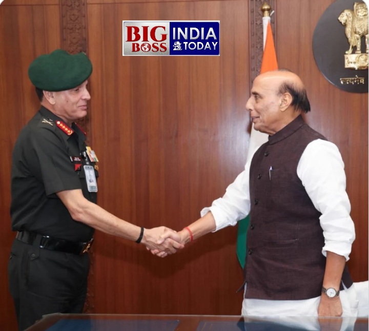 भारतीय सेना के नए प्रमुख (थल सेनाध्यक्ष) जनरल धीरज सेठ ने की रक्षा मंत्री राजनाथ सिंह से मुलाकात