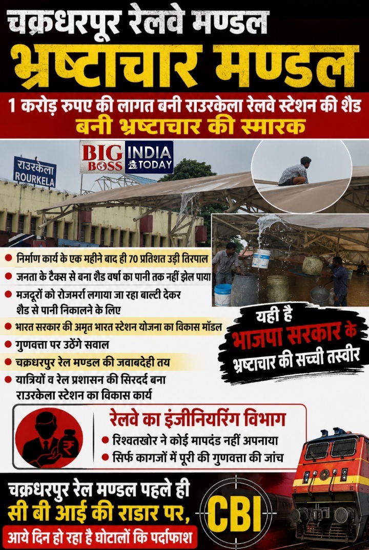 अमृत भारत स्टेशन योजना का विकास माॅडल राउरकेला रेलवे स्टेशन